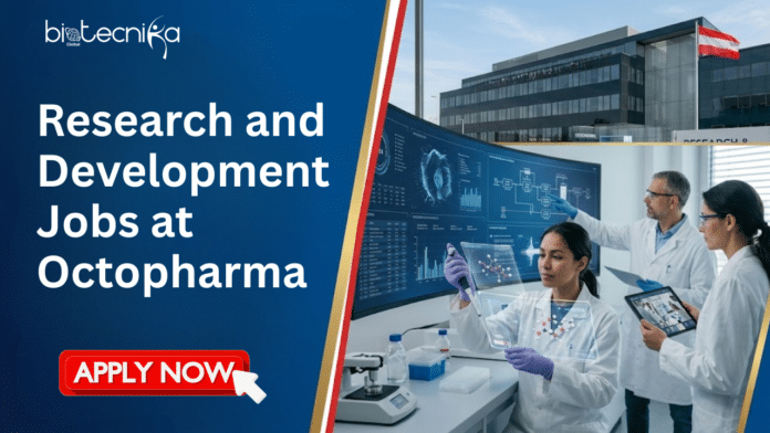 Research and Development Jobs at Octopharma. Life Sciences Candidates, Apply Now For Associate Scientist Role in Austria.