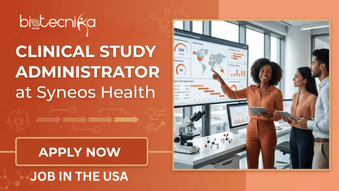 Clinical Study Job at Syneos Health. Life Sciences Candidates, Apply Now For Clinical Study Administrator Role. Job Opportunity in the USA.