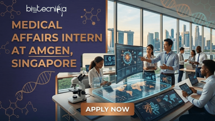 Medical Affairs Intern at Amgen, Singapore. Life Sciences Candidates, Apply Now. A premier Life Sciences Job.