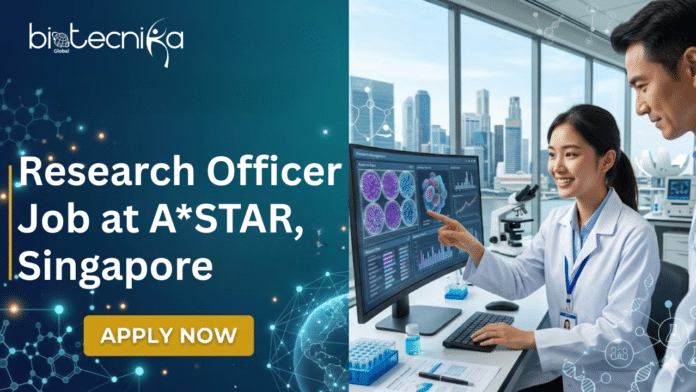 Research Officer Job at A*STAR, Singapore. Life Sciences Candidates, Apply Now. Lead flavor and lipid R&D.