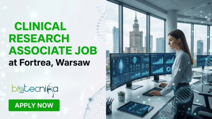 Clinical Research Associate Job at Fortrea, Warsaw | Life Sciences
