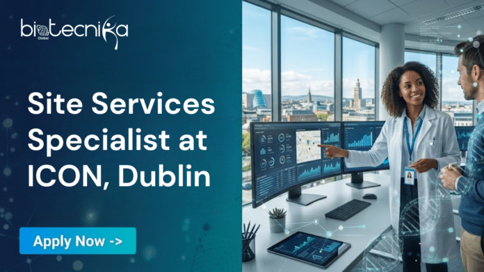 Life Sciences Job at ICON. Apply Now For Site Services Specialist Role. Job Opportunity in Sofia, Dublin, and Master Clinical Logistics.