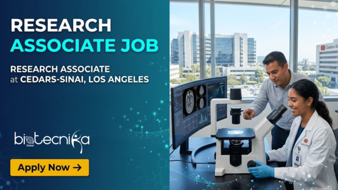 Research Associate Job at Cedars-Sinai. Biological Science Candidates, Apply Now & Earn Upto $29.87 /Hr. Opportunity in California.