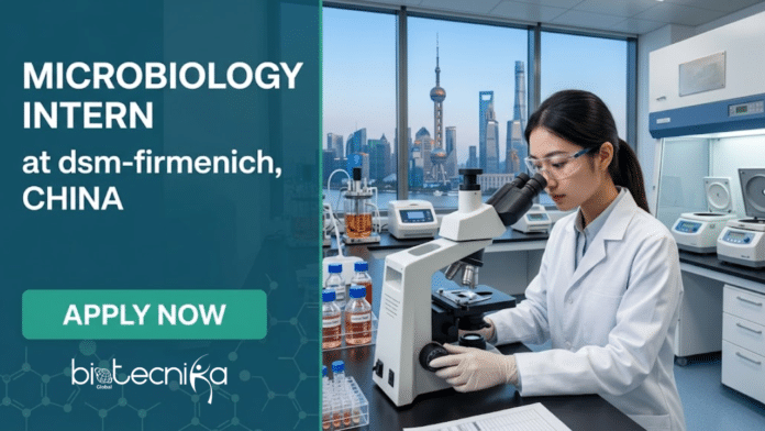 Microbiology Intern at dsm firmenich, China. Microbiology Candidates, Apply Now. A Global Leader in Nutrition, Health, and Beauty.