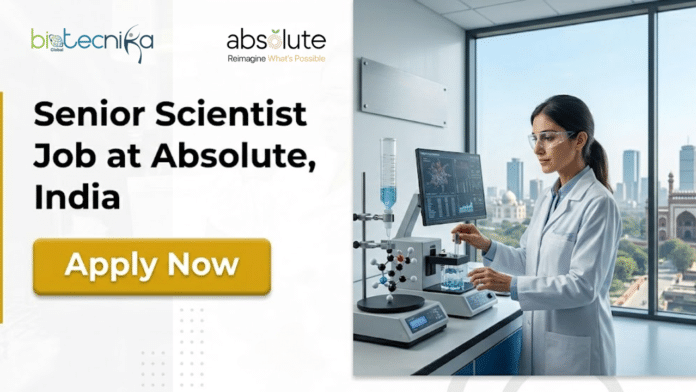 Senior Scientist Job at Absolute in India. Life Sciences Candidates, Apply Now. Grow your career in Synthetic Biology & Microbial Genetics.