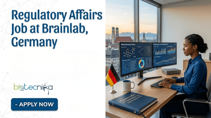 Regulatory Affairs Job at Brainlab. Life Sciences Candidates, Apply Now. Job Opportunity in Germany. Lead FDA 510(k) and CE Marking.