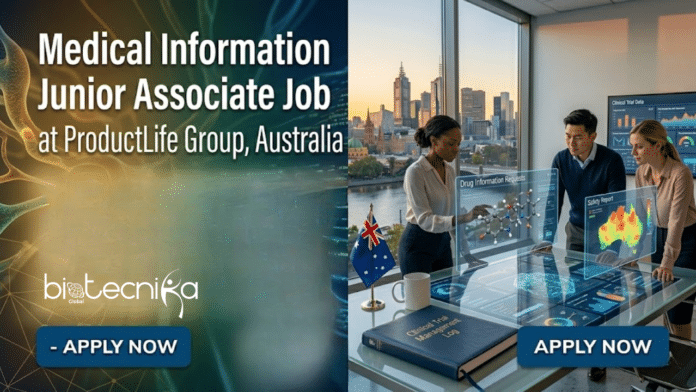Life Sciences Job at ProductLife Group. Apply Now For Medical Information Junior Associate Role. Job Opportunity in Australia.