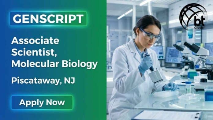 Scientist Job at GenScript for Associate Scientist, Molecular Biology role. Explore responsibilities, qualifications, and apply for this Life Sciences Job today.