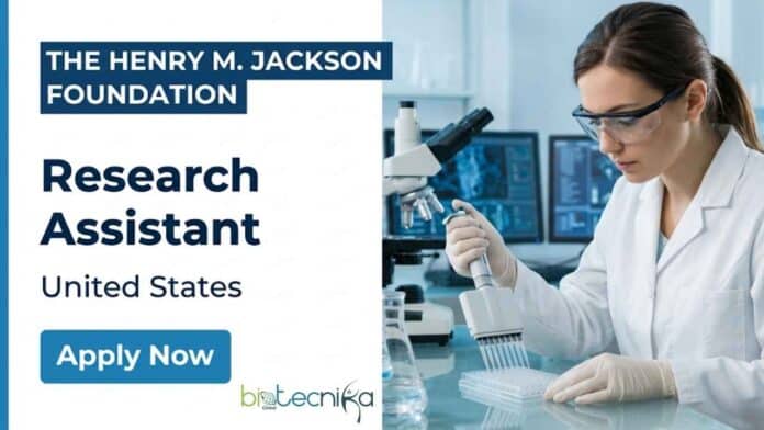 Research assistant job in the US at HJF – entry-level molecular biology job in pharmacology research. Apply now for hands-on lab experience.