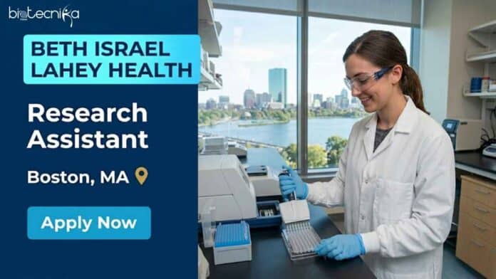 Research assistant job at Beth Israel Lahey Health in Boston for freshers with a Life Sciences degree. Apply for a full-time research role in proteomics and translational research.