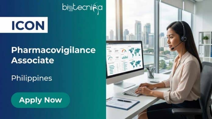 Pharmacovigilance job opening at ICON Philippines for a Pharmacovigilance Associate. Explore ICON careers, life sciences jobs, remote drug safety roles, qualifications, responsibilities, and application details.