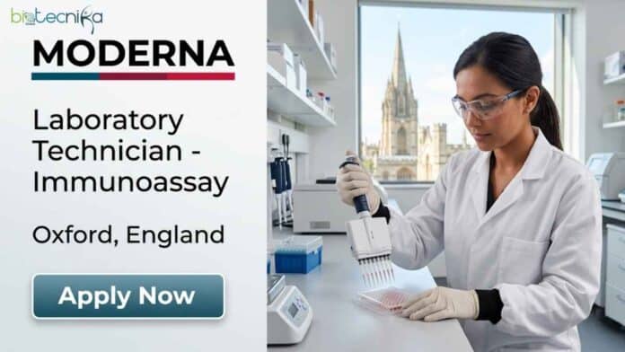 Apply for a Lab Technician Job at Moderna in Oxford, England. Explore Moderna careers, biotechnology jobs, job responsibilities, qualifications, and application details.