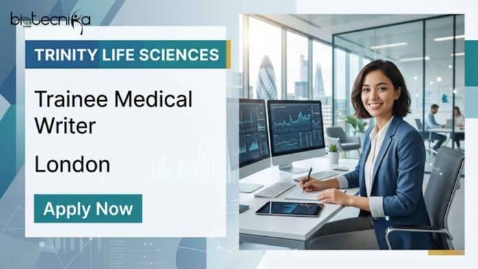 Medical Writer Trainee job at Trinity Life Sciences in London for PhD life science graduates. Apply for this exciting medical writing and healthcare consulting opportunity.