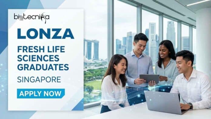 Life sciences job openings at Lonza Singapore for fresh graduates. Apply for Biotechnologist, QC Analyst, QA Specialist, MSAT, and Lab Analyst roles. Explore Lonza careers and jobs in Singapore.