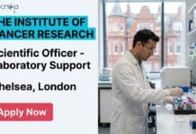 Scientific Officer Job at ICR London | Apply for a Molecular Biology Career Opportunity Apply for the latest scientific officer job at The Institute of Cancer Research London. Explore molecular biology job opportunities, ICR careers, salary details, qualifications, and jobs in London.