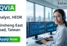 Freshers Analyst Job at IQVIA, Taiwan | Launch Your HEOR Career in Life Sciences Apply for an Analyst job at IQVIA Taiwan. Explore IQVIA careers, HEOR jobs in Taiwan, and freshers job opportunities in life sciences consulting.