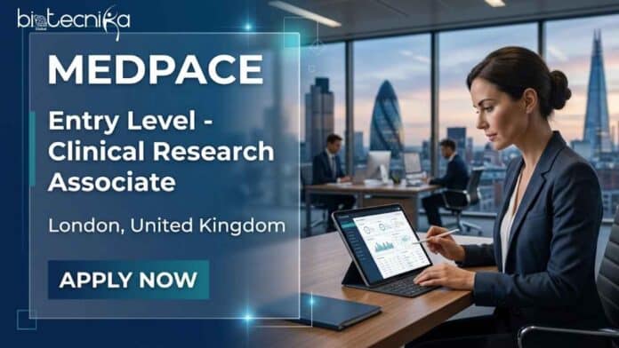 CRA job at Medpace UK for Entry-Level Clinical Research Associate in London. Explore Medpace careers, qualifications, responsibilities, salary benefits, and training opportunities.