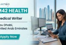 Medical Writer Job at M42 Health | Apply for a Clinical Research Career in Abu Dhabi Medical writer job at M42 Health in Abu Dhabi for experienced clinical research professionals. Apply for this exciting clinical research job in the UAE healthcare sector.