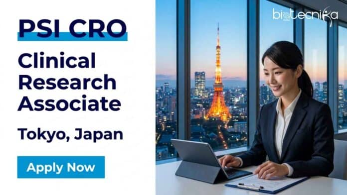 CRA job at PSI CRO for Clinical Research Associate II in Tokyo, Japan. Explore life sciences jobs in Japan with global clinical research opportunities.