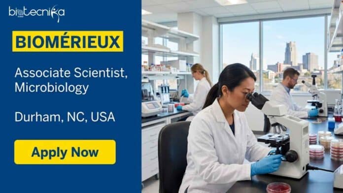 Scientist job opening at bioMérieux for an Associate Scientist, Microbiology in Durham, North Carolina, USA. Apply now for this life sciences job.