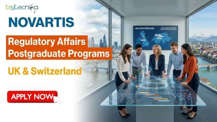 Postgraduate program at Novartis for Regulatory Affairs training in the UK and Switzerland. Apply for this life sciences job and build a global regulatory affairs career.