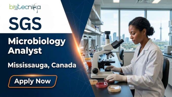 Apply for the Microbiology Analyst, Level 1 microbiology job at SGS in Mississauga, Canada. Explore this analyst job in biology with excellent salary and benefits.