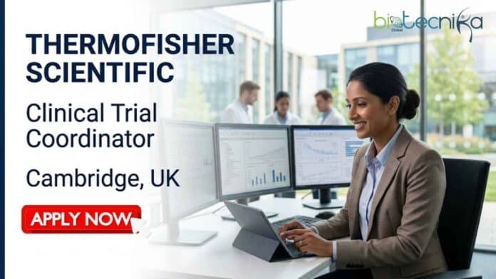 CRC job opening at Thermo Fisher Scientific for a Clinical Trial Coordinator in Cambridge, UK. Apply for this life sciences job in clinical research today.
