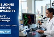 Research Technologist Job at Johns Hopkins University | Advance Your Cell Biology Career in USA Research technologist job at Johns Hopkins University in Baltimore, MD. Explore JHU careers, biology job responsibilities, qualifications, salary, and application details.