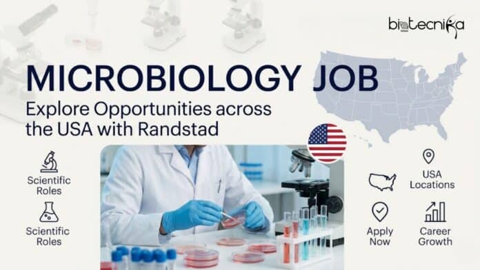 Microbiology Job at Randstad. Biology & Microbiology Candidates, Apply Now For Microbiology Analyst Role. Job Opportunity in the USA.