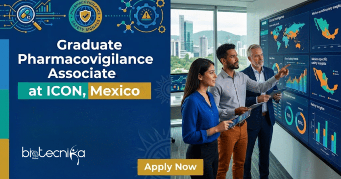 Life Sciences Job at ICON, Mexico. Apply Now For Graduate Pharmacovigilance Associate Role. Remote Job Opportunity.