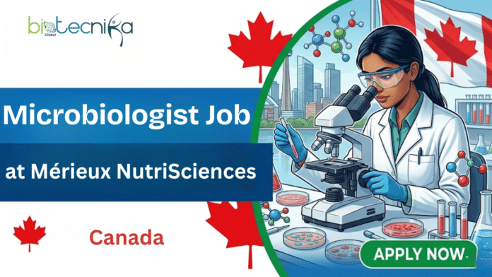 Microbiologist Job at Mérieux NutriSciences. Life Sciences Candidates, Apply Now. Microbiology Job Opportunity in Canada.
