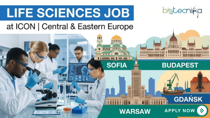 Life Sciences Job at ICON. Apply Now For Study Start Up Associate Role in Sofia, Budapest, Warsaw, & Gdansk.