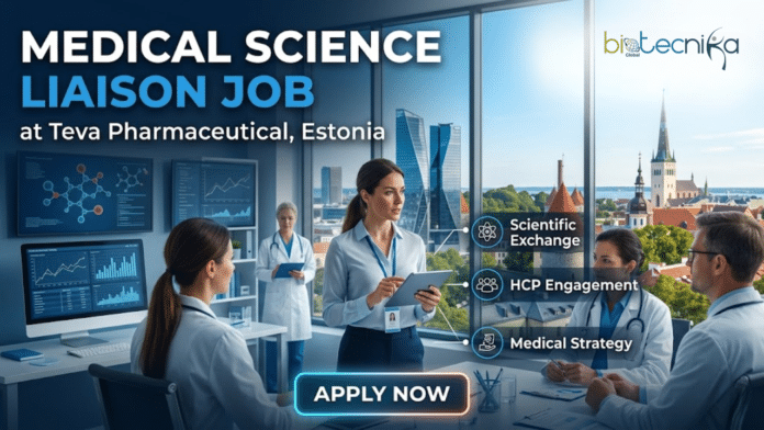 Medical Science Liaison Job at Teva Pharmaceutical. Biosciences Candidates, Apply Now. Job Opportunity in Tallinn, Estonia.