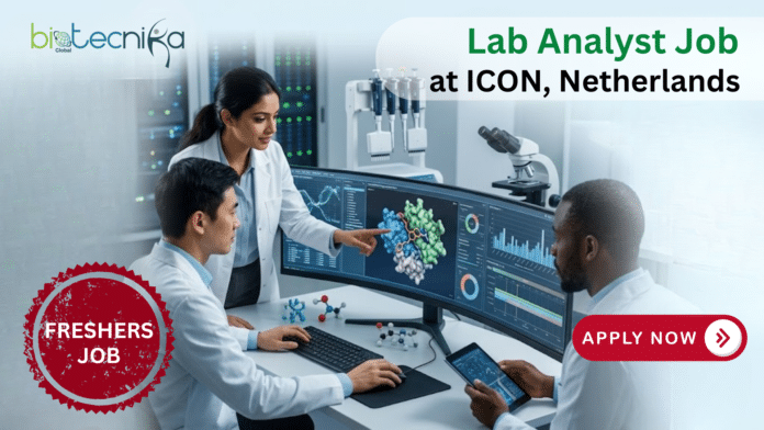 Biology Jobs For Freshers at ICON. Apply Now For Lab Analyst Role. Clinical Research Job Opportunity in the Netherlands.
