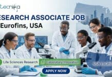 Research Associate Job at Eurofins, USA | Life Sciences Candidates, Apply Now Research Associate Job at Eurofins, USA. Biology, Biotechnology, Molecular Biology & Relevant Life Sciences Candidates, Apply Now.