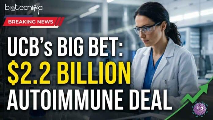 UCB acquires Candid Therapeutics in a $2.2B deal to boost its autoimmune pipeline, highlighting growing biotech M&A trends in 2026.