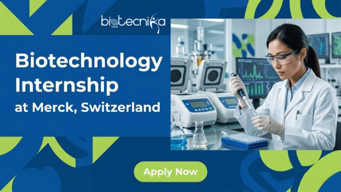 Biotechnology Internship at Merck. Apply Now For Process Development of ADCs Internship. Life Sciences Intern Opportunity in Switzerland.