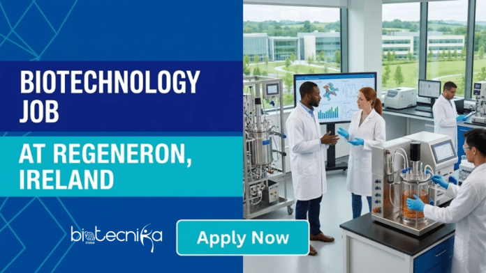 Biotechnology Job at Regeneron, Ireland. Life Sciences Candidates, Apply Now For Associate Biotech Production Specialist Role.