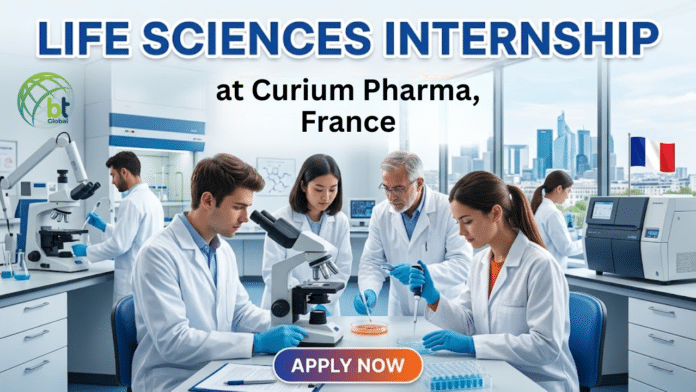 Life Sciences Internship at Curium Pharma, France. Apply Now For an Apprenticeship Opportunity in Paris, Île-de-France, France.