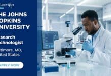 Research Technologist Job Opportunity at Johns Hopkins University in USA | Apply Online Apply for a Research Technologist Job at Johns Hopkins University in Baltimore, USA. Opportunity for biology graduates with molecular biology and bioinformatics experience.