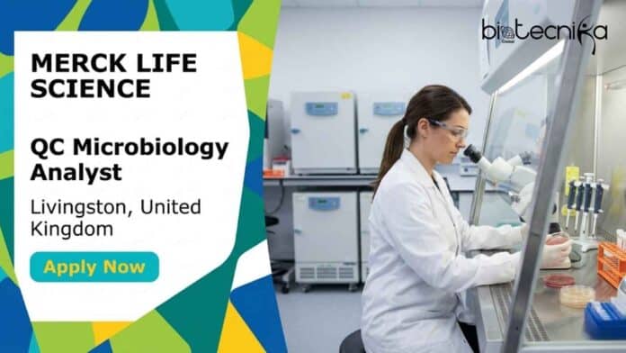 Apply for a microbiology job at Merck Life Science as a QC Microbiology Analyst in Livingston, UK. Explore responsibilities, qualifications, and career opportunities.