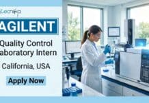 QC Intern at Agilent in the US | Biology & Biochemistry | Earn Upto $25/hour | Apply Online Apply for the QC Intern position at Agilent in Carpinteria, California. Gain hands-on laboratory experience in quality control testing, GMP compliance, and analytical operations.