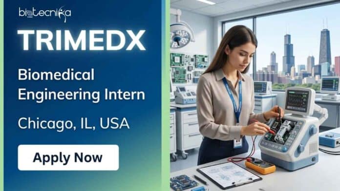 Apply for a Biomedical Internship at TRIMEDX in Chicago, IL. Gain hands-on clinical engineering experience, equipment maintenance training, and valuable industry exposure.