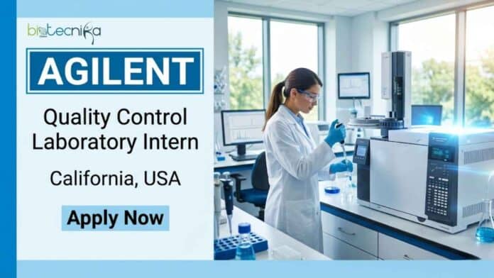 Apply for the QC Intern position at Agilent in Carpinteria, California. Gain hands-on laboratory experience in quality control testing, GMP compliance, and analytical operations.