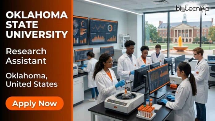 Apply for a Research Assistant Job at Oklahoma State University, USA. Work on obesity and metabolic disorder research projects in a leading molecular biology research environment.