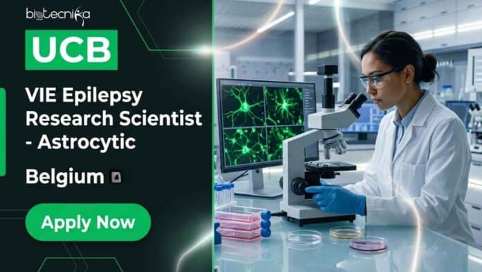 Research scientist job at UCB Belgium for a VIE Epilepsy Research Scientist – Astrocytic role. Explore responsibilities, qualifications, location, and career opportunities at UCB.