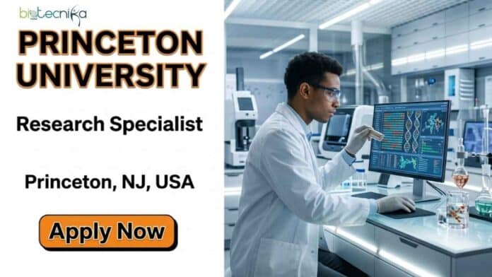 Apply for a Biology Research Job at Princeton University as a Research Specialist in Princeton, NJ. Explore responsibilities, qualifications, salary, and Princeton careers opportunities.