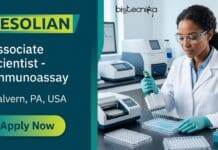 Biology Scientist Job at Resolian in the USA | Apply for an Opportunity in Pennsylvania Apply for a Biology Scientist Job at Resolian Careers. Associate Scientist I – Immunoassay position in Malvern, PA. Explore this exciting job in US for biology graduates.