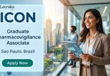 Remote Pharmacovigilance Job at ICON, Brazil | Life Sciences, Apply Online Apply for a Remote Pharmacovigilance Job at ICON Careers Brazil. Graduate Pharmacovigilance Associate role in Sao Paulo. Explore responsibilities, qualifications, and career opportunities.