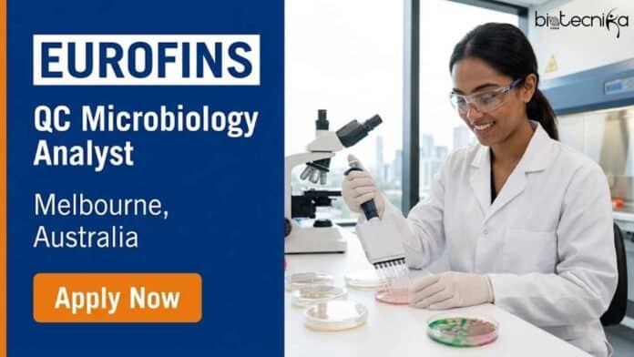 Looking for a microbiology job in Australia? Apply for the QC Microbiology Analyst job at Eurofins in Melbourne, VIC. Explore responsibilities, qualifications, and career opportunities.